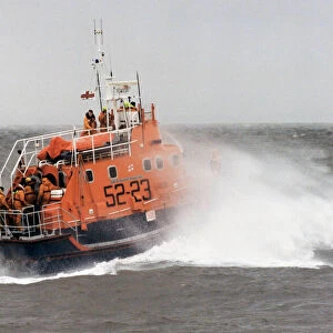 The Barry lifeboat in action. Circa 1990s