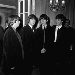 The Beatles arrive at the Variety Club Awards, Dorchester Hotel, London, 19 March 1964