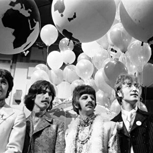 Beatles files 1967 The beatles during Our world broadcast Our World TV Show