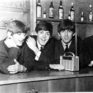The Beatles between performances at the Coventry Theatre, Coventry