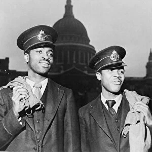 Black Postmen employed at King Edwards Buildings London 1949 Among a