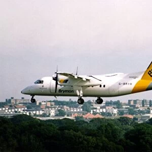 A Bombardier Dash 8 ( formerly the de Havilland Canada Dash 8 or DHC-8 )