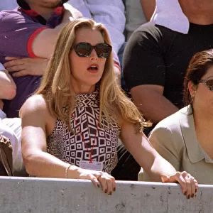 Brooke Shields actress and friends watch in disbelief as her boyfriend tennis star Andre