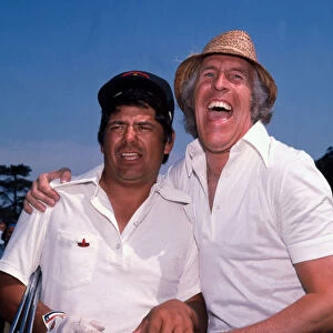 Bruce Forsyth with Lee Trevino at Carnoustie July 1975