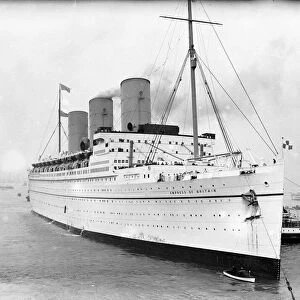 The Canadian Pacific ocean liner Empress of Britain. Circa 1936