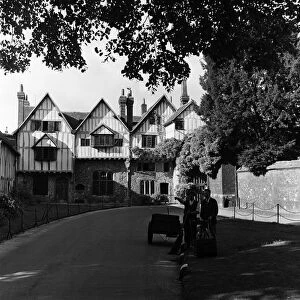 Cheyney Court in Winchester, Hampshire. 3rd September 1952