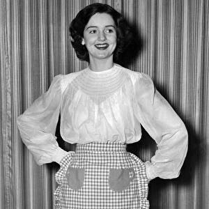 Clothing Fashion 1950: Tea-cup apron. May 1950