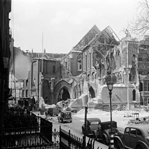 Damage caused by Parachute Mine at St James, Red Lion Square