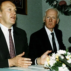 David Smith vice chairman Celtic sitting at table with Kevin Kelly