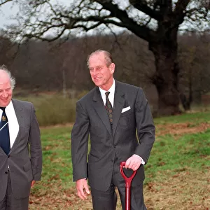 The Duke of Edinburgh. Prince Philip at Windsor great park. November 1992