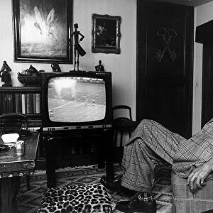 The Duke of Windsor watching the 1966 World Cup Final at his home