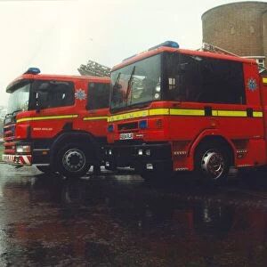 The Durham Fire Brigade take delivery of 2 new fire engines