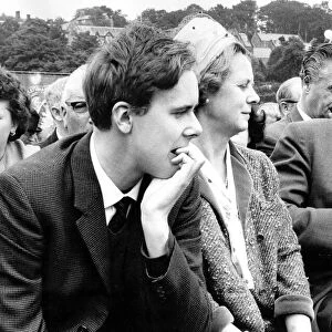 Durham Miners Gala - Harold Wilson with his wife and son Giles before the speeches