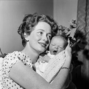 Elspet Gray with her newborn son James McGregor. James, a 7lb. 15 oz