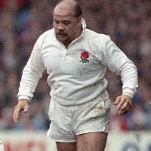England and Bath prop Gareth Chilcott seen here about to join a maul during the Wales v