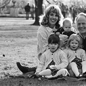 Esther Rantzen with her husband Desmond Wilcox and their children, Emily, 4, Rebecca