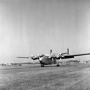 Farnborough Airshow 1953. The Blackburn Beverly Seen here taking off. October 1953 D5521