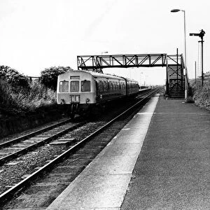 A general view of Boldon Colliery Railway Station on 30th June 1976