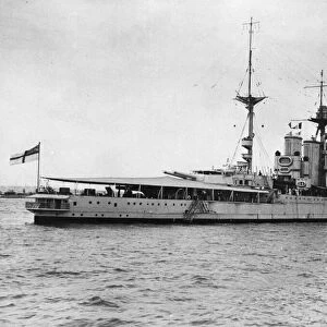 HMS Barham, which was eventually torpedoed off the Egyptian coast in The Mediterranean