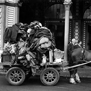 Horse and Cart. Street scene. November 1974 P004949