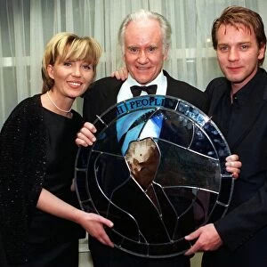 Ian Bannen Kirsty Young Ewan McGregor February 1998 Scottish Film Personality of