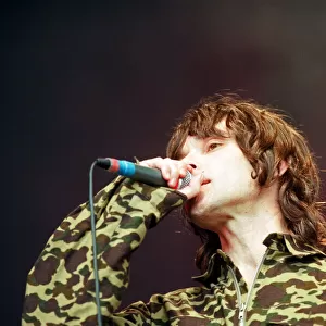 Ian Brown performing, he is the support act at a Catatonia concert at Margam Park