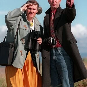 Jenny Randles and Peter Hough UFO investigators 1996