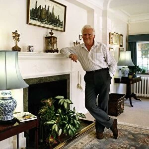 John Hewer Actor Plays "Captain Birds Eye"in the advert. Pictured at his home