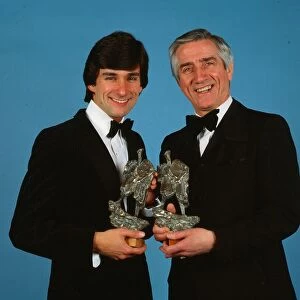 Johnny Beattie February 1982 and Paul Coia with Radio and tv personality awards