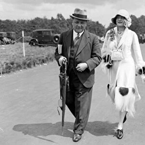 Journalist and future Arsenal football manager George Allison seen here with Jane Winton