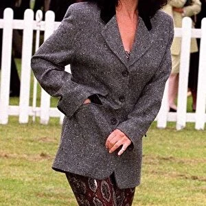 Lesley Joseph actress arrives at the Alfred Dunhill Queens Cup Polo