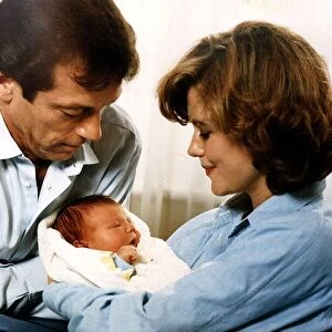 Leslie Grantham actor with wife and baby son August 1989 Dbase