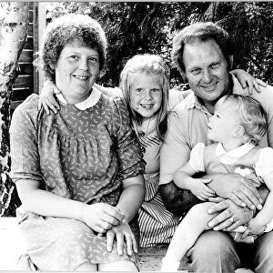 Louise Brown the first test tube baby with her Mother and Father
