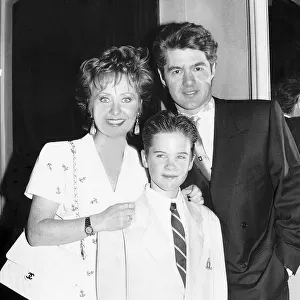 Lulu the singer and actress with her husband and her son