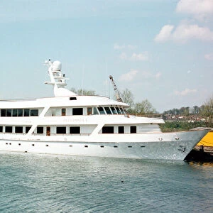 Luxury yacht Bellissimo, owned by businessman Bernard Matthews