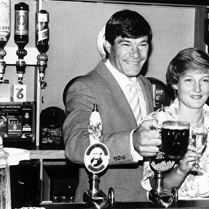 Malcolm MacDonald with his wife in a pub August 1985