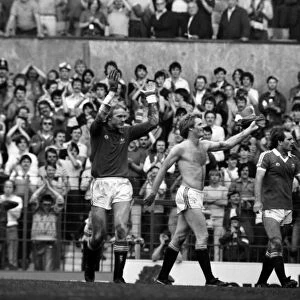 Manchester United 2 v. Stoke City 0. Division 1 Football. May 1982 MF07-02-060