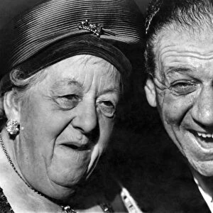Margaret Rutherford and Sid James. April 1965 P011168