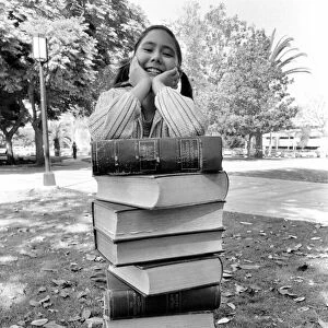 Mariel Aragon aged 12, of Los Angeles, who now can read between 5, 000 and 6