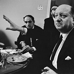 Media Mogul Lord Lew Grade at a dinner party. 24th January 1967