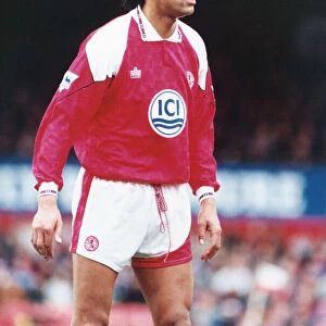 Middlesbrough born Chris Kamara in action against Nottingham Forest whilst on loan