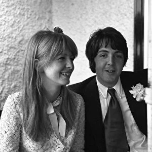 Mike McCartneys Wedding. Paul McCartney and girlfriend Jane Asher