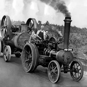Mr Jack Wakefield, of Hetton-le-Hole, who has a large collection of traction engines