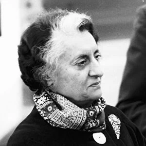 Mrs Indira Gandhi former Prime Minister of India October 1981