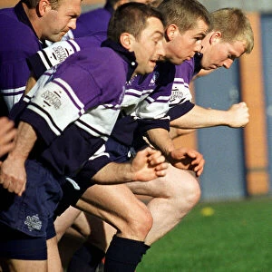 Murrayfield Scotland rugby team training October 1999 Rugby World Cup