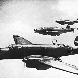 New types of German bombers of the Luftwaffe seen in this picture before the Second