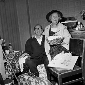 People old couple. Elderly man and woman at their home. November 1969 Z11170-002
