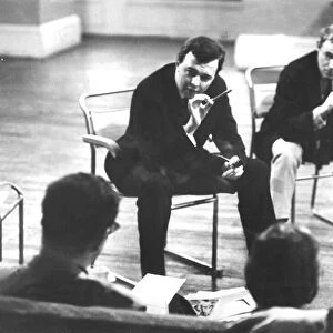 Peter Hall working with actors during rehearsals - March 1965