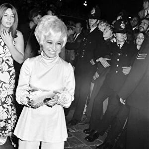 Premiere of the film "Midnight Cowboy"English actress Barbara Windsor