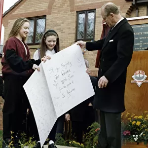 Prince Philip, Duke of Edinburgh visits Ambrose Gardens, Salford